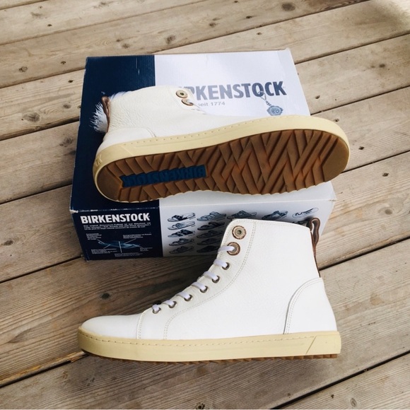 Birkenstock Other - Birkenstock Bartlett White High Top Sneakers